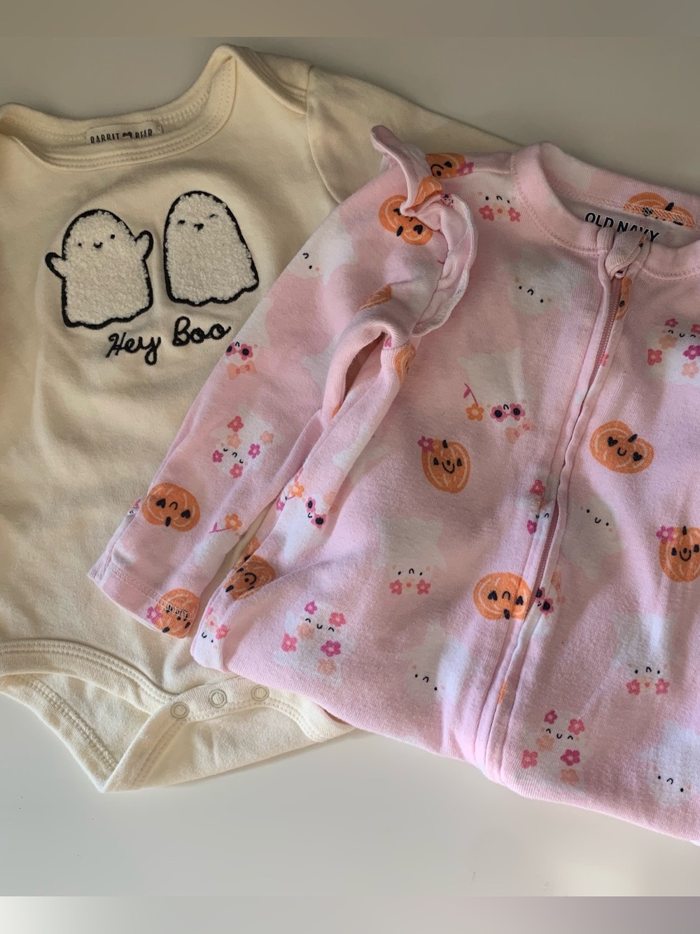 Baby Girl 2 pc Lot | 6-9 mo 🎃 Halloween Theme pjs and one-piece 100% cotton